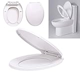 WC Sitz,Premium Toilettendeckel, wc deckel mit absenkautomatik Funktion, Leichte Reinigung, einfache…