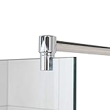 Stabilisierungsstange für Duschen, Stabilisator Duschwand, Stabilisationsstange Glas-Wand (100cm, Chrom)