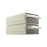 Yidab Aufbewahrungsbox mit Schubladen, für kleine Dinge, Zubehör, Werkzeuge, Komponenten, Nägel, Schrauben, klassifizierte Aufbewahrungsbox, 1595 cm, 2 Stück, Grau