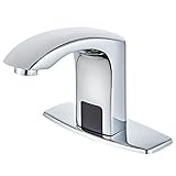 Luxice Sensor Automatischer berührungsloser Badezimmer-Waschbeckenarmatur Heiß- und Kaltmischer-Abdeckplatte…