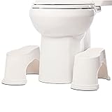 Evron 17.8 cm Badezimmer-WC-Hocker, 2 separate Töpfchen-Kothocker, Erwachsenen-Set, stapelbarer WC-Hocker…