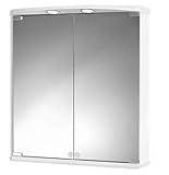 Jokey Spiegelschrank Ampado mit LED Beleuchtung 60 cm breit, Badezimmer Spiegelschrank aus MDF, inkl.…