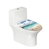 ZUXONGSY Sea Shells Toilettendeckelbezug für Badezimmer Wasserdicht Kratzfest Langlebig Toilettensitzbezug…