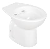 'aquaSu® Basic Spülrandloses Stand-WC 697 | Tiefspüler mit senkrechtem Abgang | Tiefspül-WC ohne Spülrand…