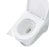 Losuya 50 Stück Einweg-Toilettensitzbezüge Kunststoff-wasserdichter Sitzbezug für die öffentliche Nutzung…