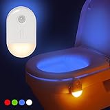 Toilettenlicht mit Bewegungsmelder | Nachtlicht mit Bewegungsmelder Batterie | Toilettenbeleuchtung…