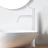 ARCORA Wasserhahn Bad, Waschtischarmatur Hoch aus Kupfer 360° Schwenkbar Armatur Waschbecken mit 50cm…