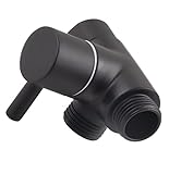 Worldwhere Duscharm-Umstellventil für Handbrause und festen Sprinkler, 3-Wege-G1/2-Duschkopf, Sprinkler-Umstellventil,…