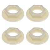 4Pcs Sink Tap Back Nut 1/2" BSP Plastic Back Nuts Accessories for Bathroom Basin Taps Mixers Round Faced…
