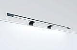kalb Material für Möbel LED Badleuchte schwarz 740mm Spiegellampe Spiegelleuchte Aufbauleuchte, Lichtfarbe:warmweiß
