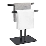 Mutclord Quadratischer Handtuchhalter in T-Form, freistehend, für Badezimmer oder Küche, mit SUS304…