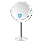 MIYADIVA 20-facher Make-up-Spiegel für Schminktisch, vergrößerter Kosmetikspiegel mit 360°-Drehung,…