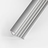 dedeco Aluminium Profil Abschlussprofil Endprofil Verbindungsprofil Alu 200cm für 3mm Duschrückwände…
