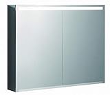 Keramag Geberit Option Spiegelschrank mit Beleuchtung, Zwei Türen, Breite 90 cm, 500583001