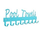 Pool Handtuchhalter für das Badezimmer, Pool Handtuchhalter im Freien mit 8 Haken, Pool Strand Handtuchhalter…