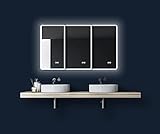Talos Sun Badspiegel mit Beleuchtung – LED Badezimmerspiegel 45x70 cm – Wandspiegel mit LED Lichtumrahmung…