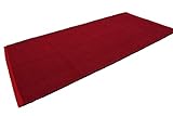 Easy Teppich aus Baumwolle, waschbar, für Bad und Küche, rutschfest (55 x 110 cm, Rot)