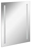 FACKELMANN LED Spiegel linear Mirrors/Wandspiegel mit LED-Beleuchtung und Ambientelicht/Maße (B x H x T): ca. 60 x 75 x 2 cm/hochwertiger Badspiegel/moderner Badezimmerspiegel/Breite 60 cm