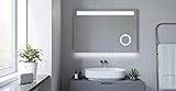 AQUABATOS 100x70 cm Badspiegel mit Beleuchtung Badezimmerspiegel LED Lichtspiegel Wandspiegel. Touch-Schalter…