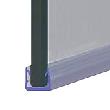 SEAL024 Duschdichtung für Duschkabinen, Türen oder Paneele, passend für 4, 5 oder 6 mm Glas, U-förmige…