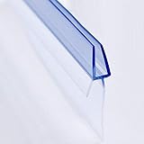Premium Duschtür Dichtung 2 x 100 cm Mit verlängerten Gummilippe für trockenen Boden im Bad - Glastür…
