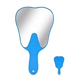 Zahnförmiger Spiegel – niedlicher Kunststoffspiegel mit Zahngriff, für Männer, Frauen, Mädchen und Kinder,…
