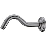 20,3 cm S-Form gebogener Duscharm mit Flansch Edelstahl Duschkopf Verlängerung Ersatzrohr Arm, Wandmontage,…
