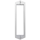 Alise Duschtürgriff 40,6 cm, Bad Glastür Zug quadratisch Rücken an Rücken Griff Bar für Badezimmertüren,…