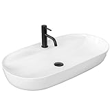 Rea Aufsatzwaschbecken Aura 81 Waschtisch Handwaschbecken Waschschale Waschbecken für Badezimmer aus…