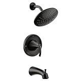 Moen T2843EPBL Glyde Tub Shower Faucet System with Eco-Performance Rainshower Showerhead without Valve,…