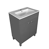 paplinskimoebel - Waschtisch mit Unterschrank IGA - Waschbeckenunterschrank 60 x 84 x 40 cm, Waschbecken…