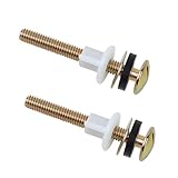 2 Stück Toilettensitz Scharnier Beschläge, Universal Toilettensitz Schrauben, WC-Sitz Scharniere Set,…