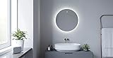 AQUABATOS® Badspiegel mit Beleuchtung Rund 60cm LED beleuchtet Badezimmerspiegel Wandspiegel IR Sensor…