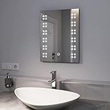 EMKE Badspiegel mit Beleuchtung 39x50x2,9cm Badezimmer Wandspiegel mit Touchschalter Wandspiegel mit…