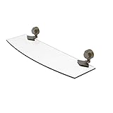 Allied Brass 433G/18-ABR Venus Collection 18 Inch Groovy Accents Glass Shelf, 18-Inch by 5-Inch, Antique…