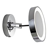 Astro Catena LED, Badezimmervergrößerungsspiegel, IP44 (poliertes Chrom) LED-Streifen, entworfen in…