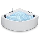 AQUADE Whirlpool Badewanne - Eckbadewanne 150x150 cm - Unikales Whirlpool-Erlebnis nach Ihren Wünschen…