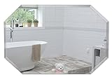 Neue Design Badezimmerspiegel, achteckig, zur Wandmontage, rahmenlos, modernes und stilvolles Design…