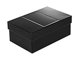Wandler by Infinity Boxes Metallbox + Deckel, Aufbewahrungsbox, schwarz, lebensmittelecht, stapelbar, rechteckig, L18xB12xH7 cm