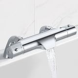 Solepearl Wasserfall Badewannenarmatur mit Thermostat 2 Funktionen Duscharmatur für Dusche und Badewanne…