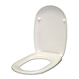 WC-Sitz für Pozzi Ginori Easy / Easy02 als originaler wärmehärtender Wrapper, weiß, Scharnier aus Edelstahl