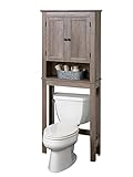 Zenna Home Über die Toilette Platzsparend, Badezimmer-Aufbewahrung, Holzwerkstoff, Distressed Grey,…