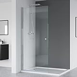 IMPTS walk in dusche 80x185 glas Duschwand Duschabtrennung Nische Dusche Schwingtür Pendeltür Duschkabine…