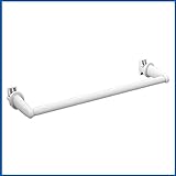 Basic Handtuchstange Handtuchhalter für Badheizkörper Länge: 460 mm. (Weiß)