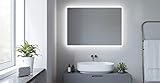 AQUABATOS 100x70 cm Badspiegel mit Beleuchtung badezimmerspiegel LED Lichtspiegel Wandspiegel, Touch-Schalter…