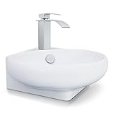 VENKON - Eckwaschbecken Waschbecken mit NANO Beschichtung / Universale Waschschale für Wand- oder Tischmontage…
