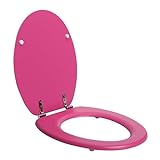 SENSEA - Toilettendeckel POP - Oval - Max 150 kg - MDF FSC - Rosa - Toilettendeckel - Klodeckel - WC…