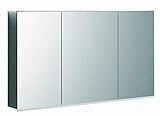 Keramag Geberit Option Plus Spiegelschrank mit Beleuchtung, DREI Türen, Breite 120 cm, 500592001-500.592.00.1