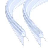 ITTISO Curve Badewannentürdichtungsstreifen, 2 x 100 cm, für 4 mm/5 mm/6 mm Glasstärke, gebogene Duschtürdichtungsstreifen,…