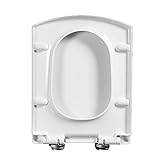 QYLJZB Multifunktionaler Toilettensitz mit geräuscharmer Schließung, rechteckig, dick, leise, Badzubehör,…